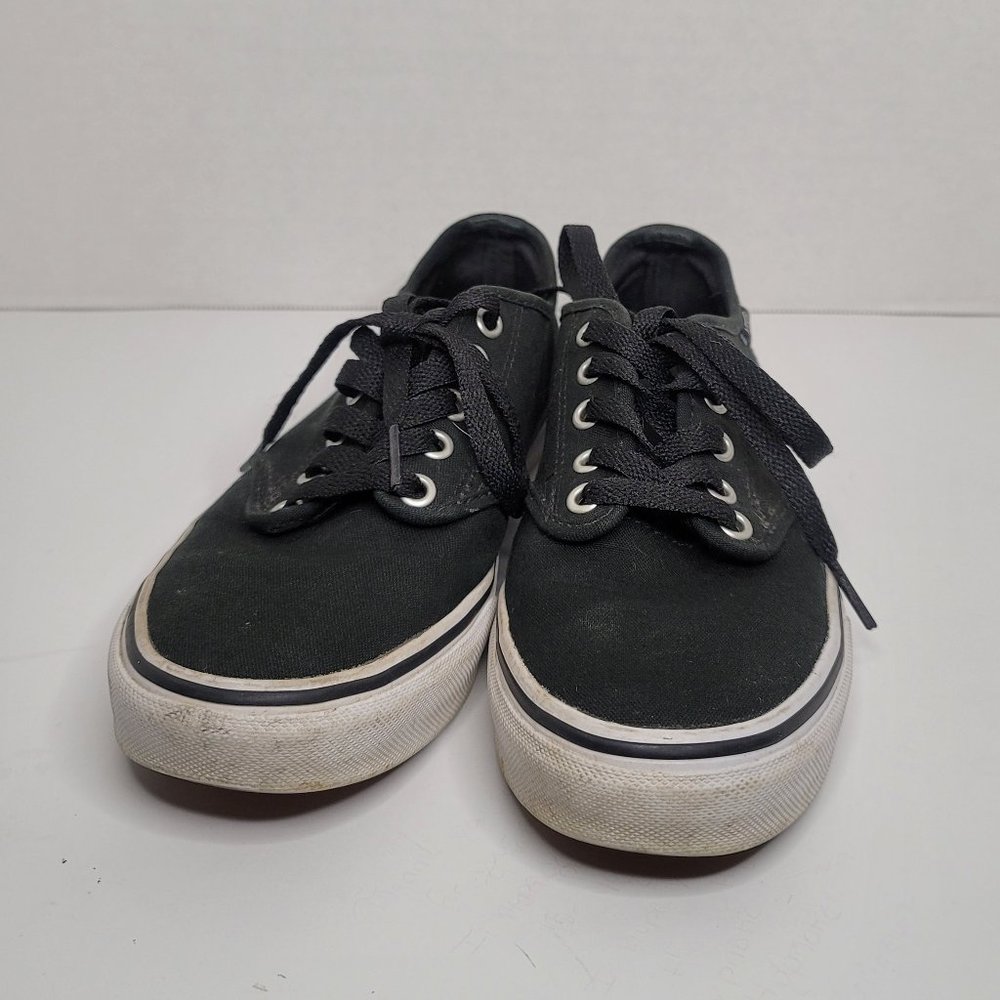 Vans Black with White Sole Colorful Crochet Down Heel Counter